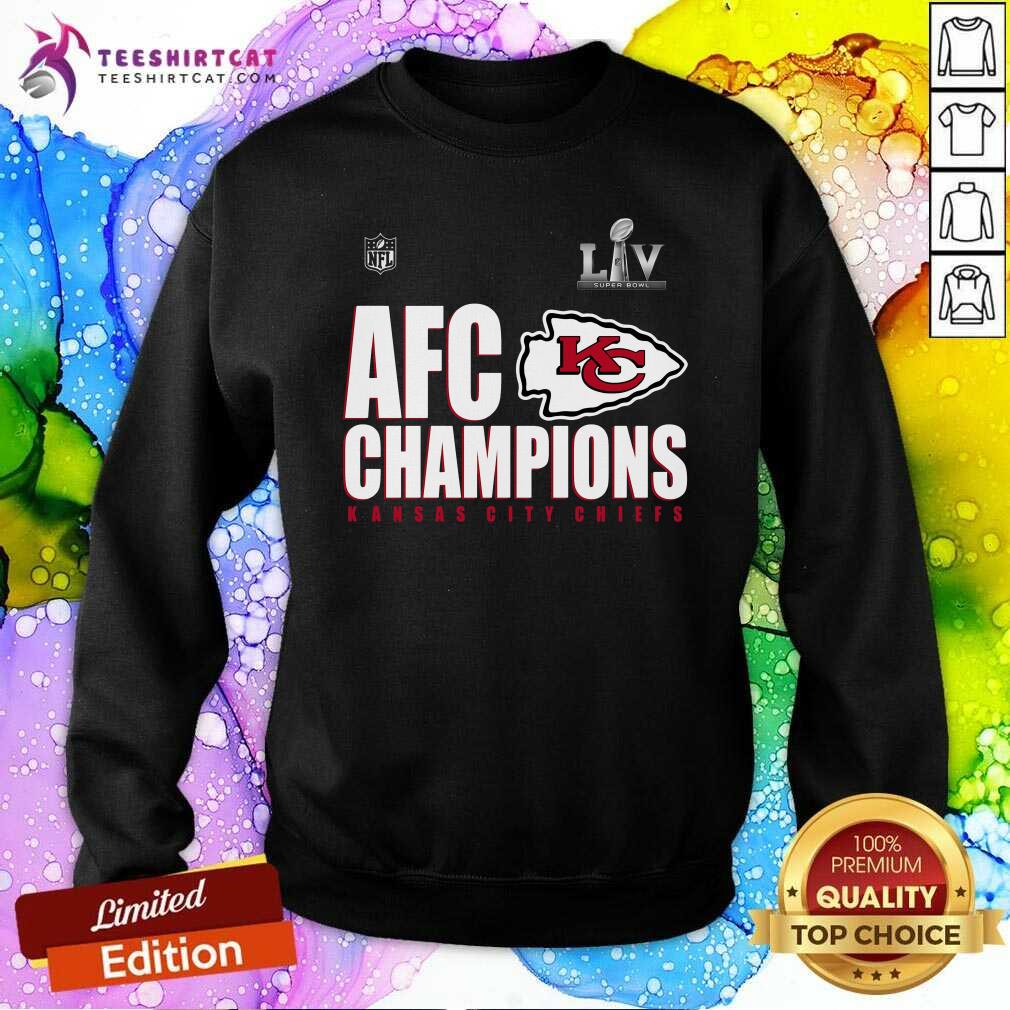 NFL LIVE Super Bowl AFC Champions Kansas City Chiefs Sweatshirt NFL LIVE Super Bowl AFC Champions Kansas City Chiefs Sweatshirt