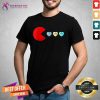 Pacman I Love You Heart Valentines Day T-Shirt - Design By Teeshirtcat.com