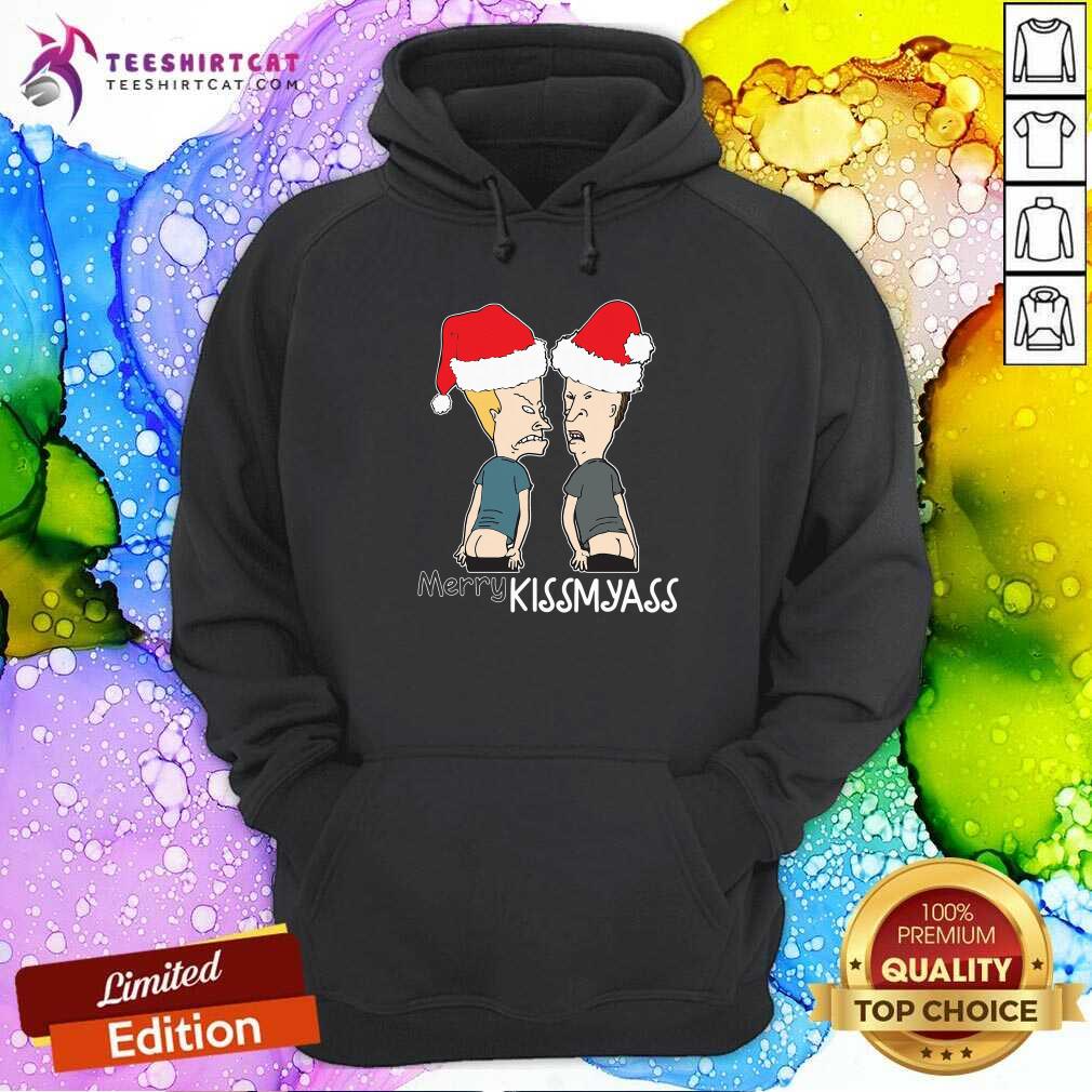 Beavis And ButtHead Merry Kissmyass Christmas Hoodie Beavis And ButtHead Merry Kissmyass Christmas Hoodie