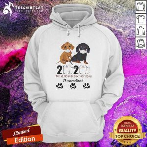 Dachshund 2020 The Year When Shit Got Real Quarantined Hoodie