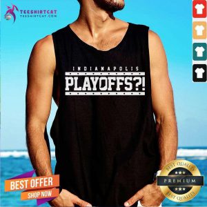 Indianapolis Colts Playoffs Tank Top- Design By Teeshirtcat.com