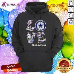 Love Dallas Cowboys MyCowboys Signatures Hoodie - Design By Teeshirtcat.com
