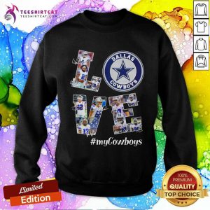 Love Dallas Cowboys MyCowboys Signatures Sweatshirt - Design By Teeshirtcat.com
