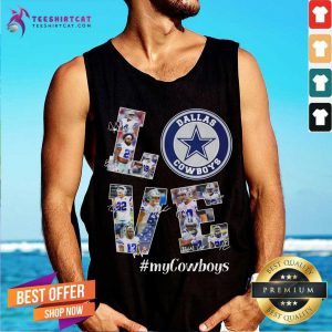 Love Dallas Cowboys MyCowboys Signatures Tank Top - Design By Teeshirtcat.com
