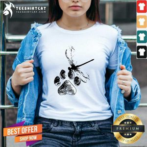 Dogs And Dragonflies V Neck