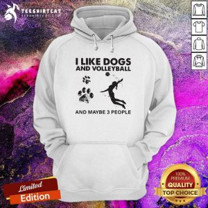 I Like Dogs And Volleyball And Maybe 3 People Hoodie