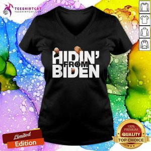 Hidin From Biden Sniffing Joe Biden 2020 Patriot V Neck