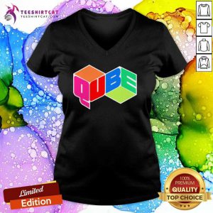 Qube Cable Tv T V Neck