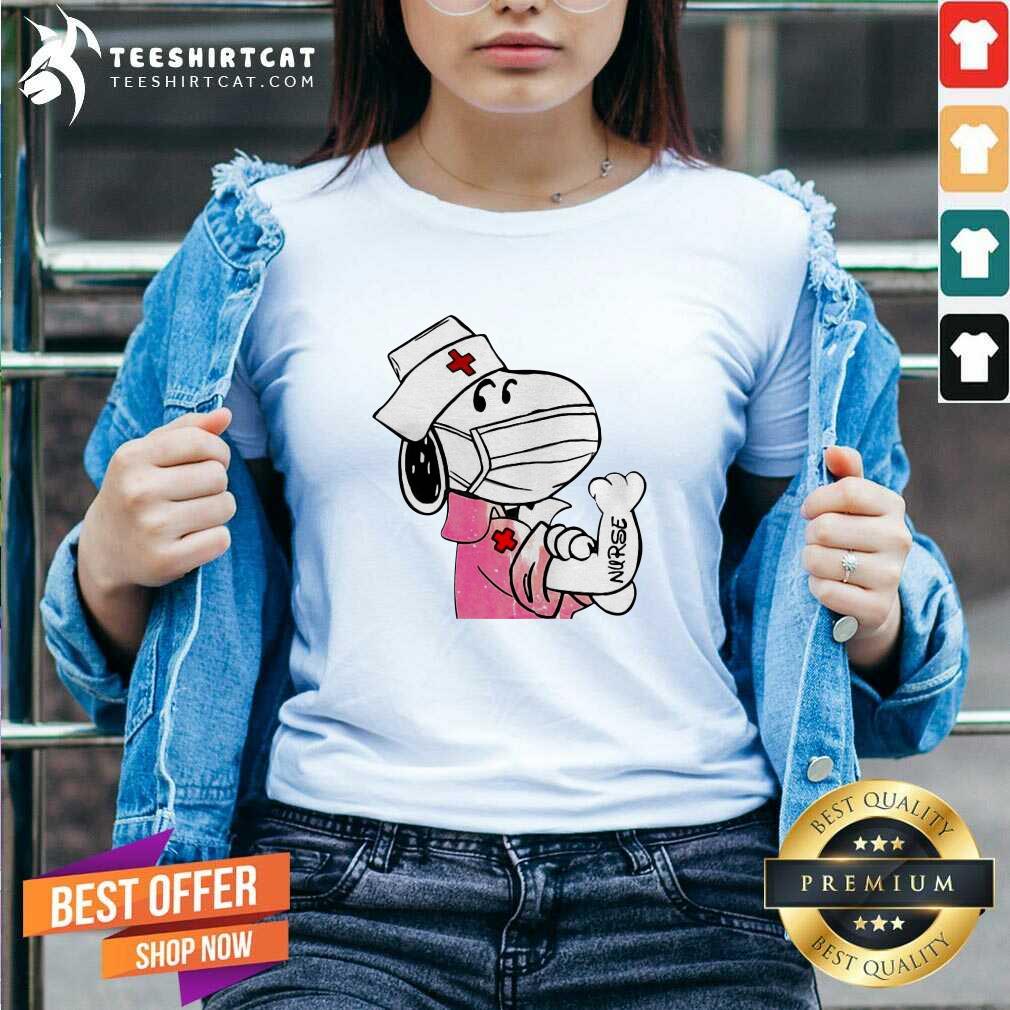 Snoopy Strong Nurse V Neck Snoopy Strong Nurse V Neck