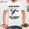 God Bless The Frozen Workers Lineman Shirt - Design By Teeshirtcat.com