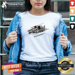 Cute Snoopy Fighter Aircraft Brrrtt V-neck