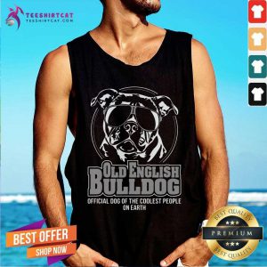 Old English Bulldog Dog Tank Top - Design By Teeshirtcat.com