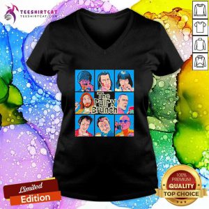Funny The Pulpy Brunch Characters V-neck