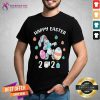 Bunny Face Mask Daping Happy Easter Day 2021 Shirt - Design By Teeshirtcat.com