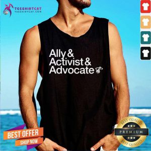 Ally And Activist And Advocate Tank Top - Design By Teeshirtcat.com