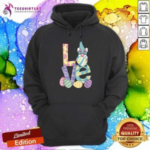 Love Bunny Gnome Hug Easter Eggs Happy Easter Day 2021 Hoodie - Design By Teeshirtcat.com