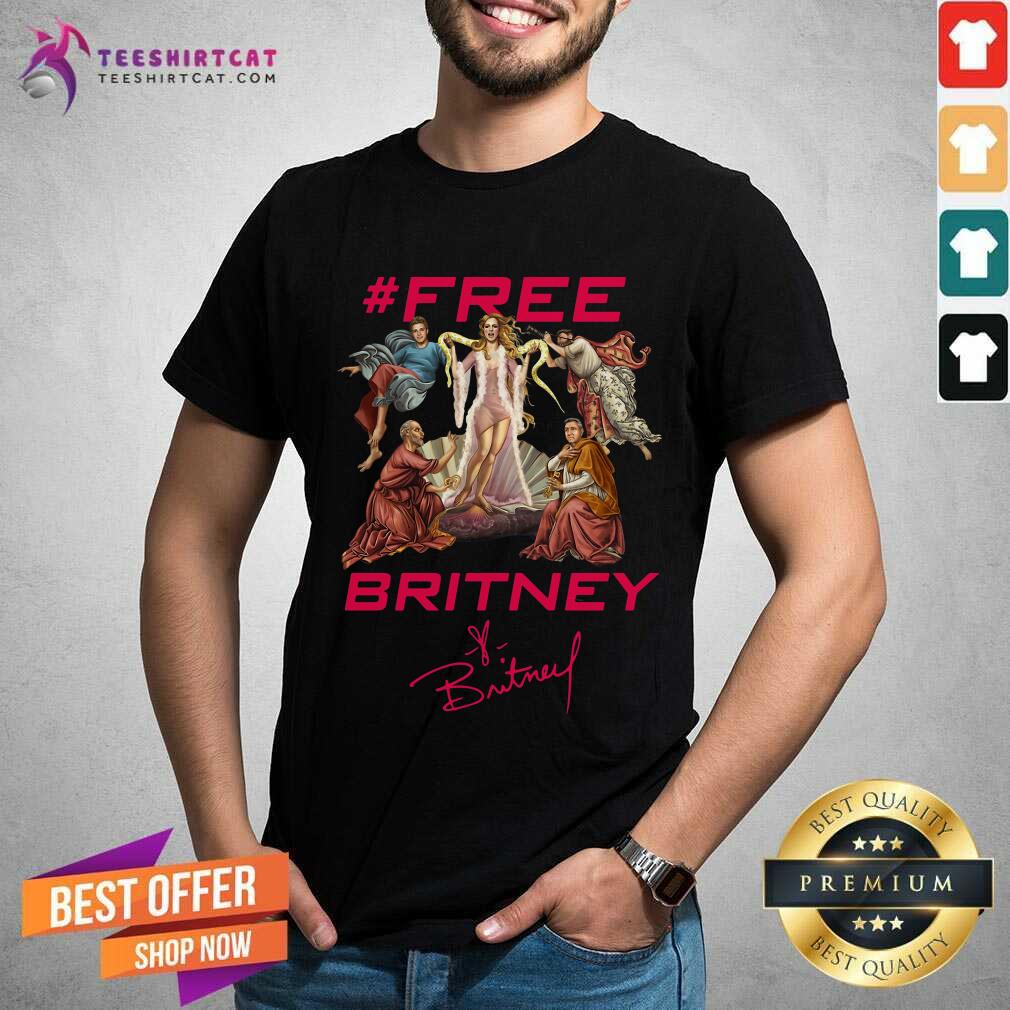 Free Britney Signature Shirt - Design By Teeshirtcat.com