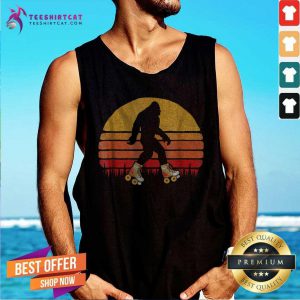 Pretty Bigfoot Roller Skating Vintage Retro 2021 Tank Top