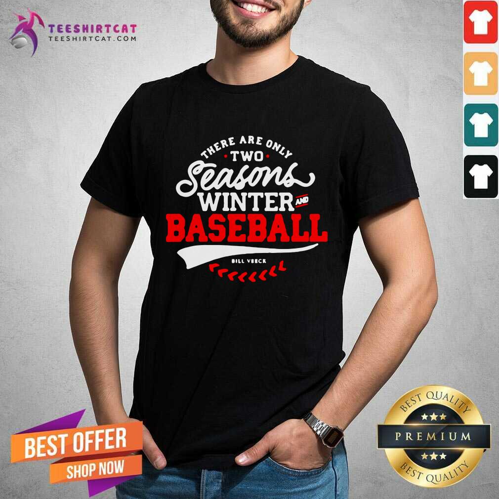 There Are Only Two Seasons Winter And Baseball Shirt - Design By Teeshirtcat.com