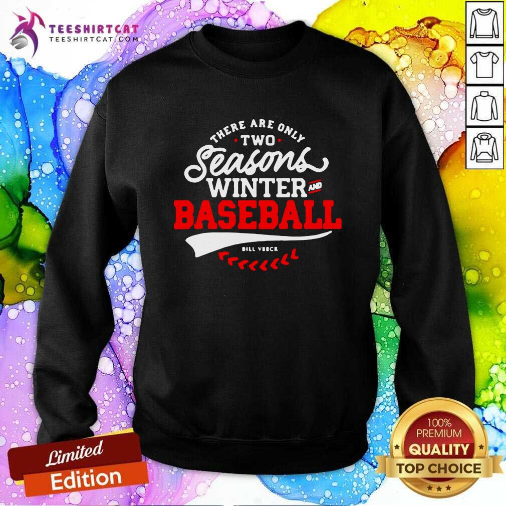 There Are Only Two Seasons Winter And Baseball Sweatshirt There Are Only Two Seasons Winter And Baseball Sweatshirt - Design By Teeshirtcat.com