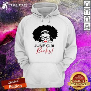 Awesome June Girl Rocks Hoodie