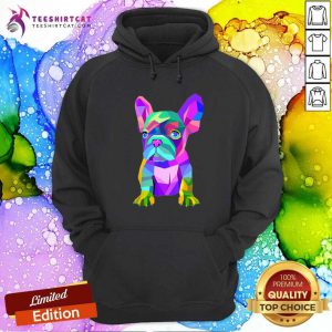 Cute French Bulldog Colorful Hoodie