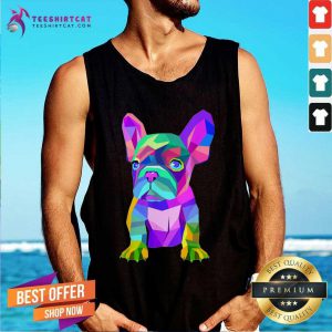 Cute French Bulldog Colorful Tank Top