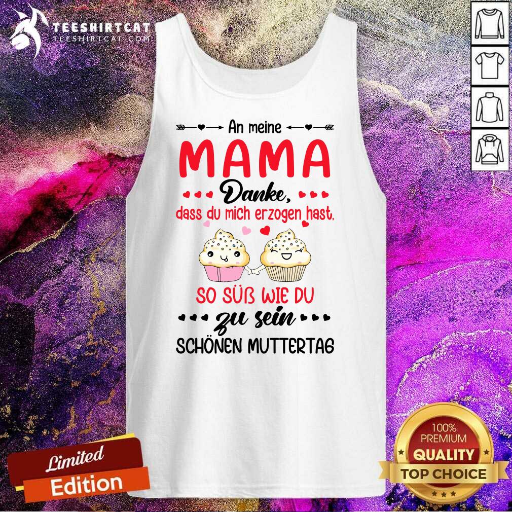 Cute Mama Danke Zu Sein Name Heir Cupcake Tank Top Cute Mama Danke Zu Sein Name Heir Cupcake Tank Top