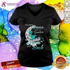 Good Dinosaurs This Nonna Loves Her Grandkids Moon And Back V-neck