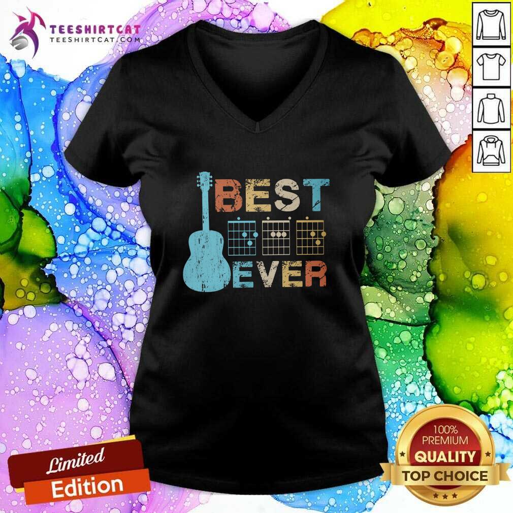 Grateful Best Dad Ever Guitar V-neck Grateful Best Dad Ever Guitar V-neck