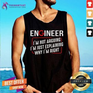 Grateful Engineer Not Arguing Just Explaining Tank Top