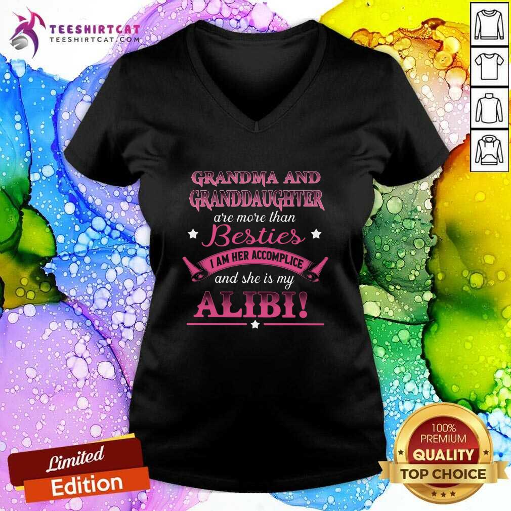 Hot Grandma And Granddaughter Are More Than Besties V-neck Hot Grandma And Granddaughter Are More Than Besties V-neck