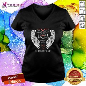 Hot The Moment Your Heart Stopped Mine Changed Forever Christopher V-neck