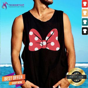 Lovely Minie Mouse Bow Tie Tank Top