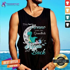 Nice Dinosaurs This Nono Loves Her Grandkids Moon And Back Tank Top
