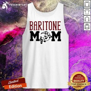 Pretty Glitter Baritone Mom Tank Top