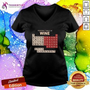 Pretty Periodic Table Of Wine V-neck