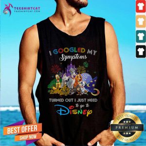 Top I Googled My Symtoms Disney Dogs Tank Top