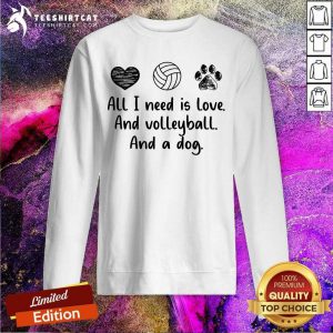 All I Need Is Love And Volleyball And A Dog Sweatshirt