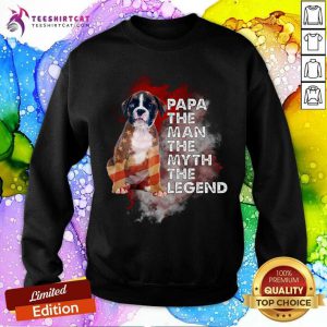 Boxer The Man The Myth The Legend American Flag Sweatshirt
