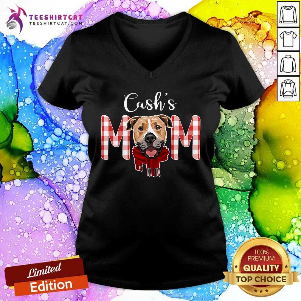 Cashs Mom Pitbull V-neck Cashs Mom Pitbull V-neck