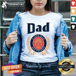 Dad A Fine Man And Patriot V-neck