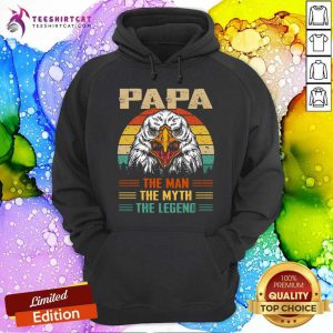 Eagle Papa The Man The Myth The Legend Retro Hoodie