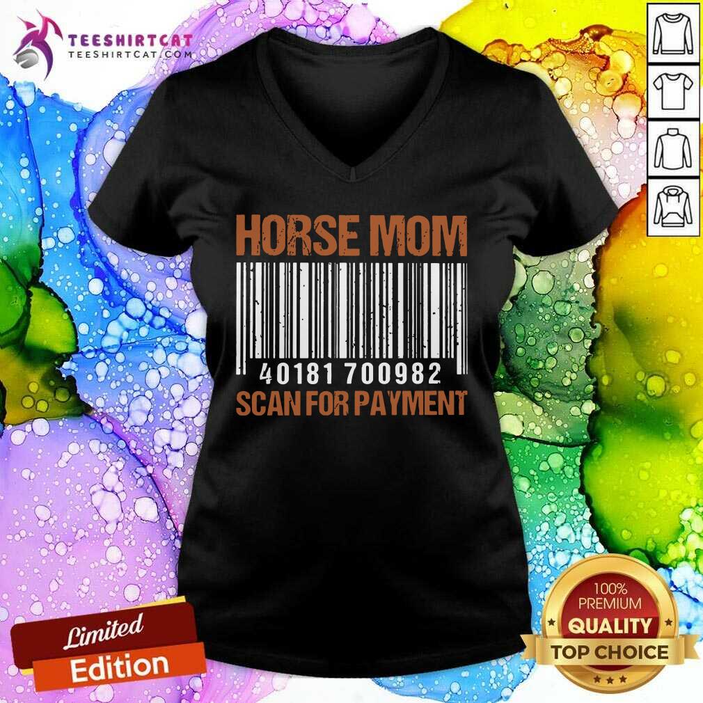 Horse Mom Scan For Payment V-neck Horse Mom Scan For Payment V-neck