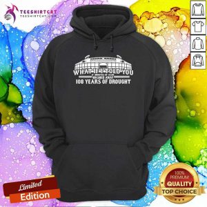 Hot What If I Told You 108 Years Of Drought Wrigley Field Baseball Hoodie