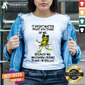 It Does Not Matter What You Think Of Me Frog V-neck