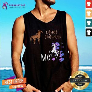 Other Crocheters Me Horse Unicorn Tank Top