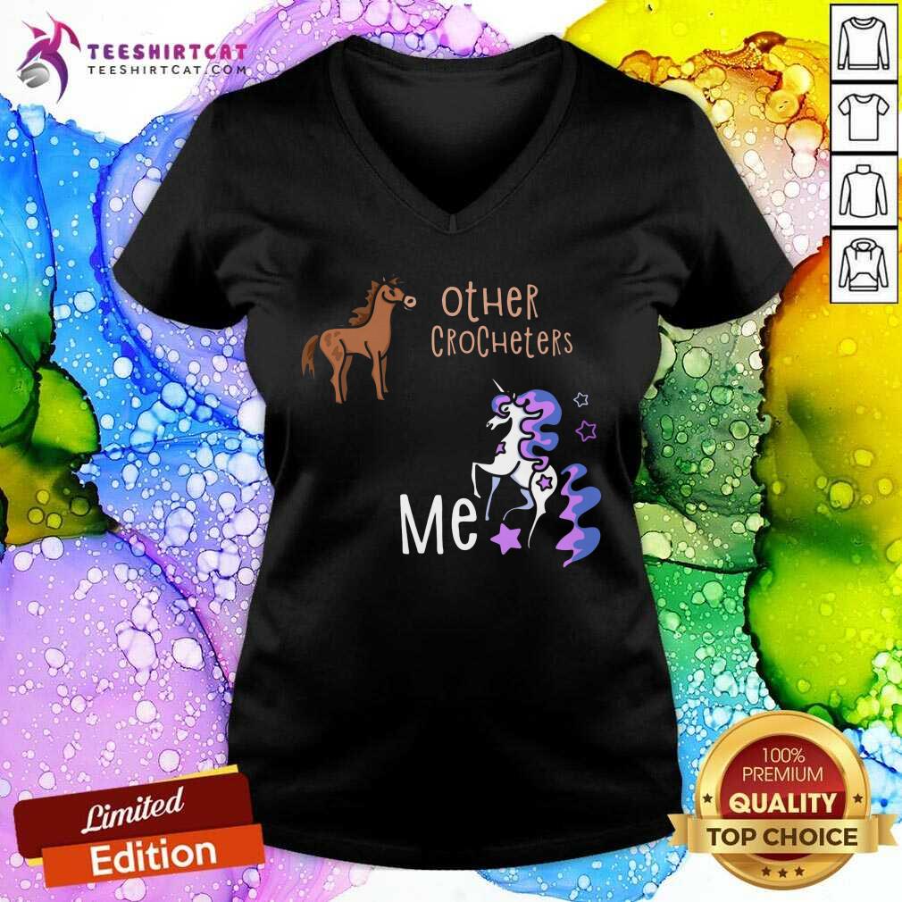 Other Crocheters Me Horse Unicorn V-neck Other Crocheters Me Horse Unicorn V-neck