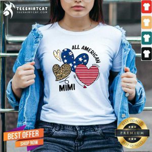 Premium Heart All American Mimi V-neck