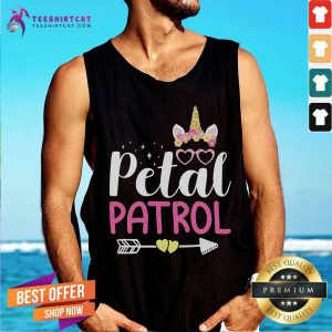 Pretty Unicorn Crown Petal Patrol Tank Top